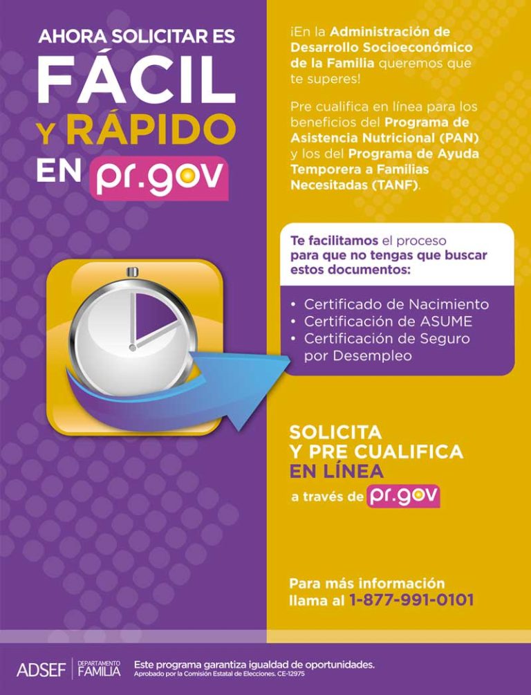 Certificación del PAN en Puerto Rico: Programa de Asistencia Nutricional
