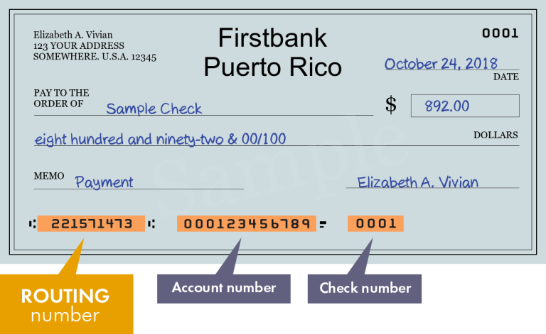 ¿Cuál es el Número de ruta de First Bank en Puerto Rico?