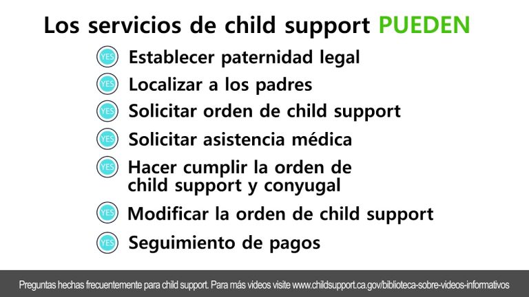 ¿Cuál es la definición de child support?