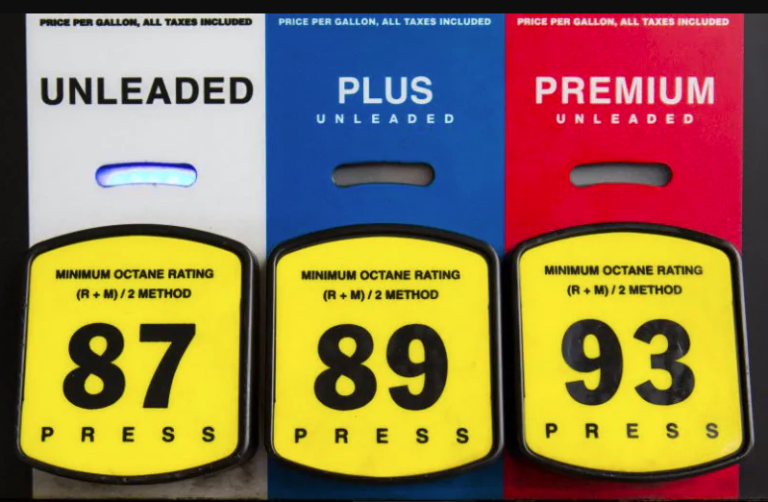 Diferentes tipos de gasolina en Estados Unidos