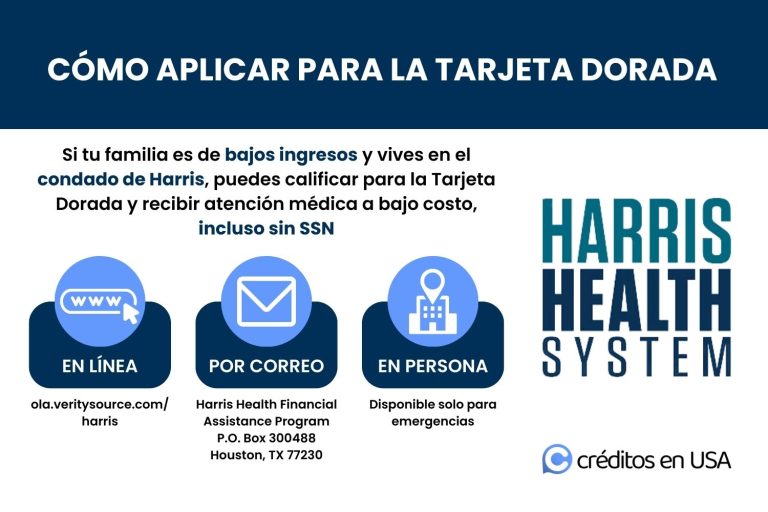 Pasos para solicitar la tarjeta dorada Houston Harris Health (Gold Card)