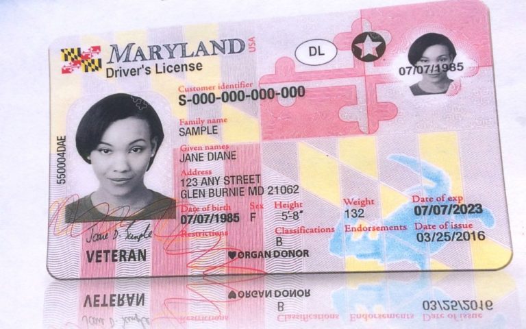 Requisitos necesarios para obtener una licencia de conducir en Maryland
